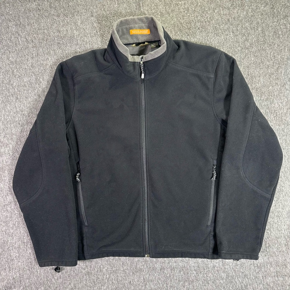 Eddie Bauer Performance Systems Jacket Men's Size 2XL Black Full Zip Fleece